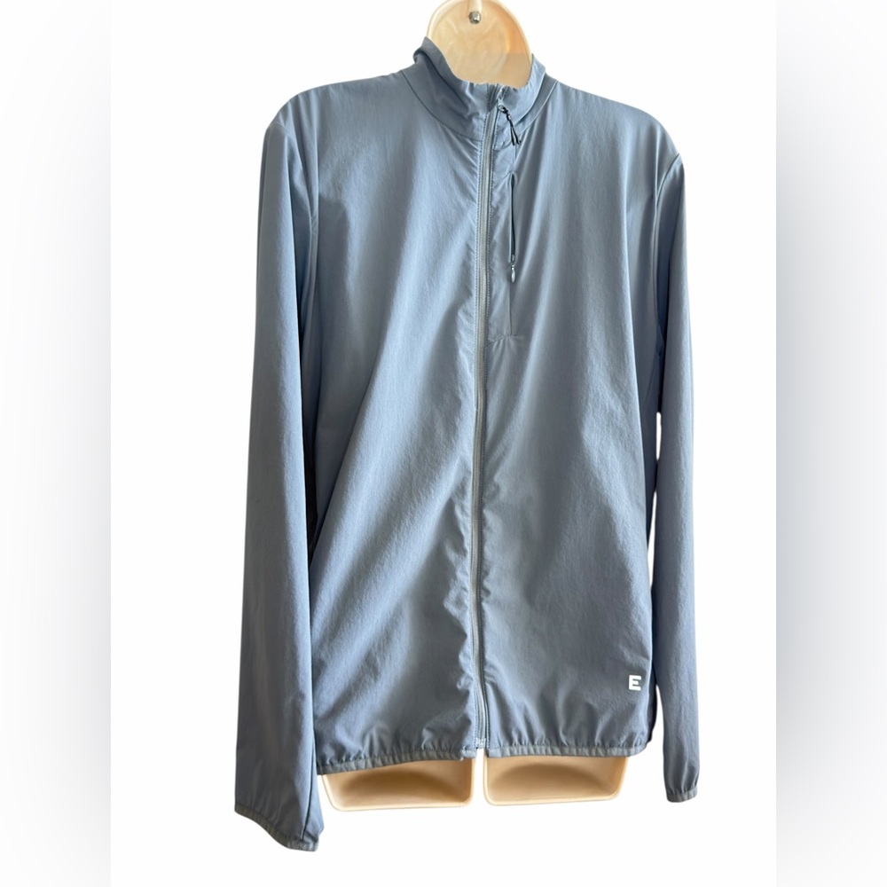 Everlane L Men Sport Utility Performance Stretch Windbreaker Jacket Activewear - Picture 3 of 11